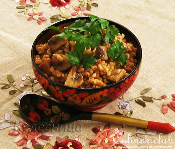 Каша из перловки с шампиньонами (Тест-драйв)