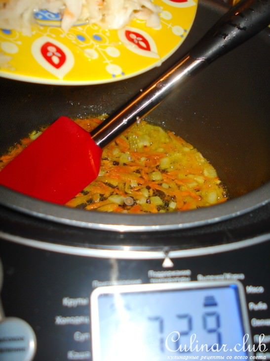 Каша пшенная с квашеной капустой