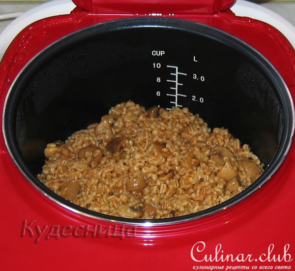 Каша из перловки с шампиньонами (Тест-драйв)