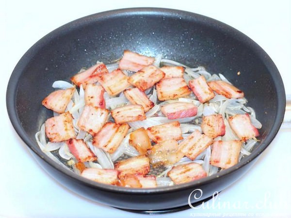 Каша пшённая со шкварками