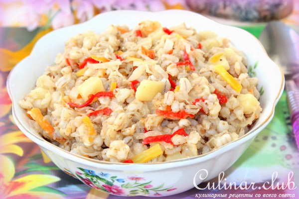 Перловая каша с овощами - вариант (тест-драйв)
