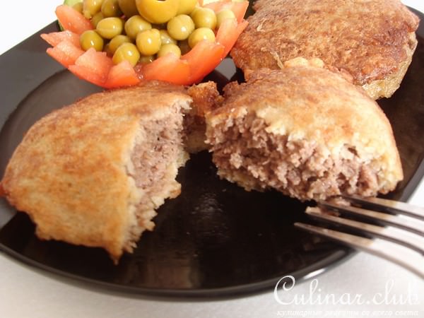 Котлетки в картофельной рубашке. 