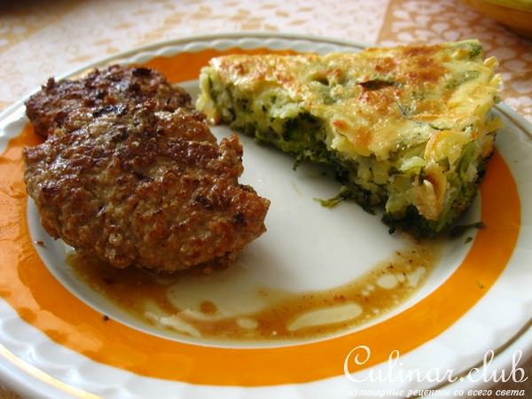 Дачная запеканка с брокколи и творогом
