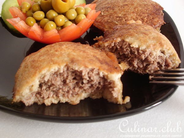 Котлетки в картофельной рубашке. 