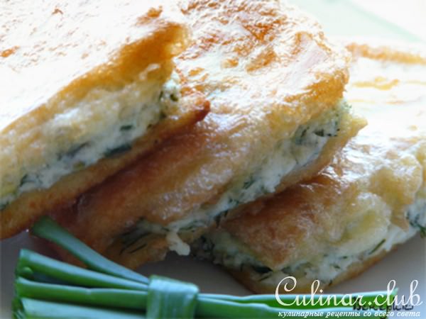 Треугольнички питы с сырной начинкой