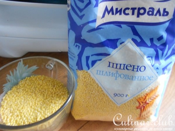 Чесночные гренки из пшенной каши