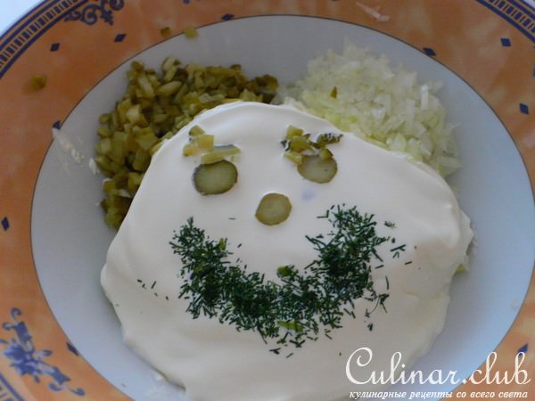 Картофель с рыбной икрой