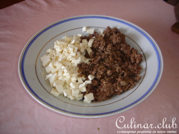 Картофельные зразы с печенью и брынзой