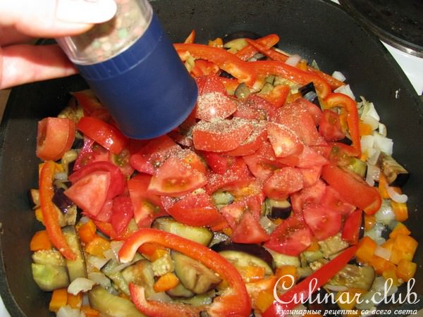 Баклажанчики с овощами