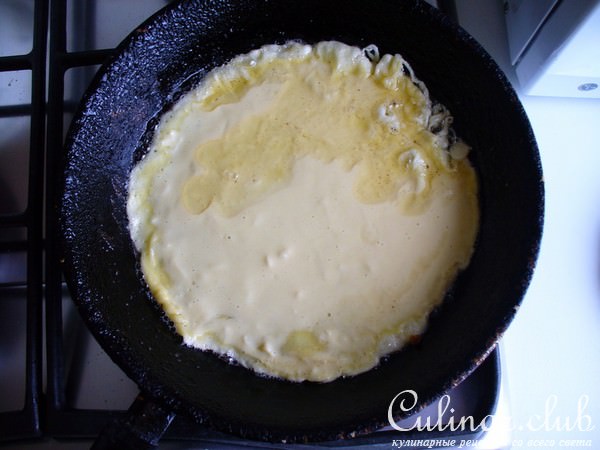 Блинчики с ананасовой и томатной начинками