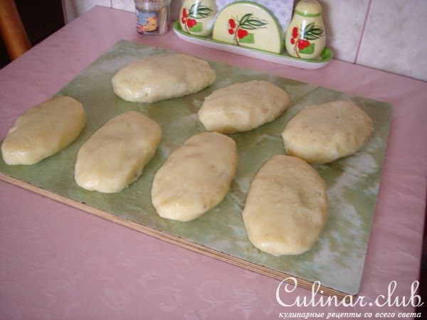 Картофельные зразы с печенью и брынзой