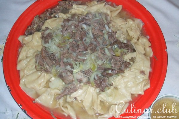 Бесбармак (мясо по казахски)