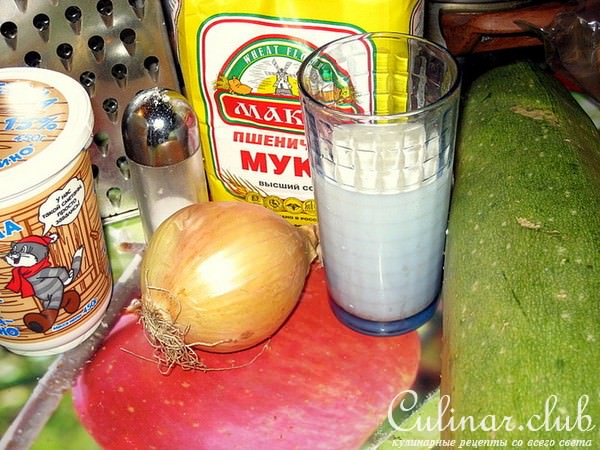 Кабачковые оладушки с соусом(вариант) 
