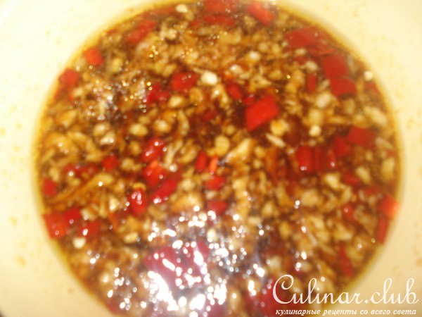 Грибы маринованные с кунжутом
