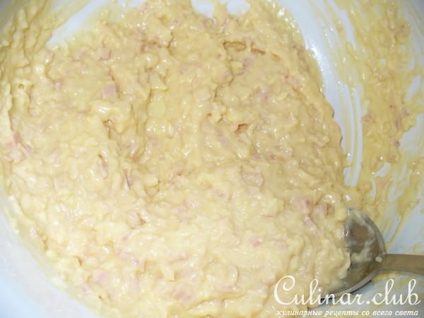 Сырные Вафли с ветчиной ( вариант )