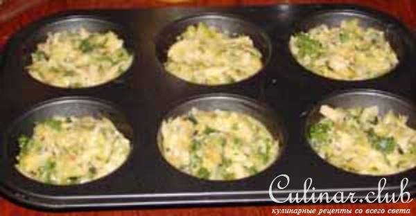 Mаффины с сыром и кабачком