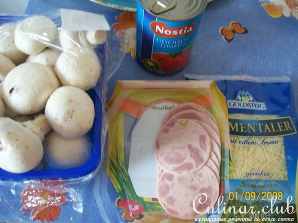Пицца с грибами