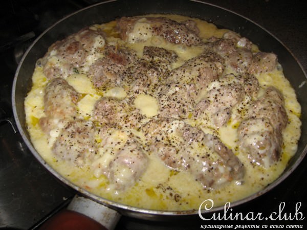 Мясные колбаски...