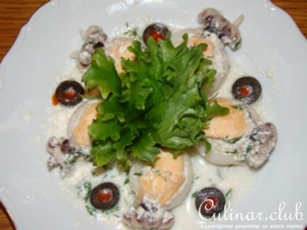 КАРАКАТИЦА фаршированная муссом из рыбы