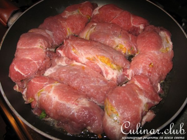 Мясные колбаски...
