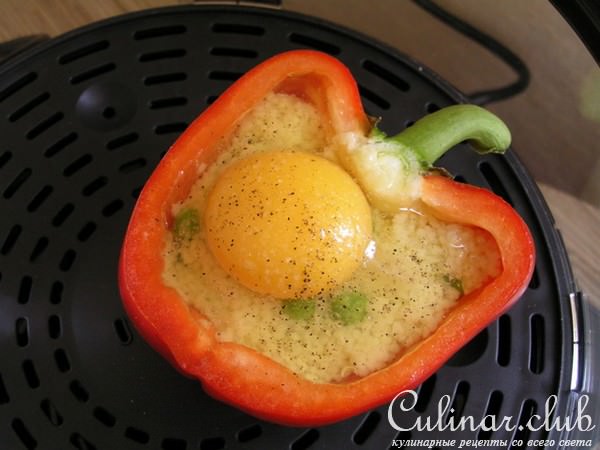 Яичница в перце с кускусом и зеленым горошком. (Обретение легкости: Тест-драйв)
