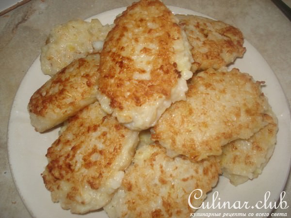 Котлеты из кальмаров с рисом