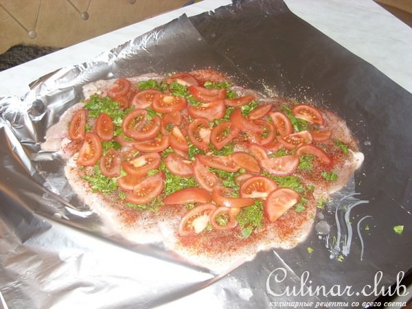 Куриный рулет острый