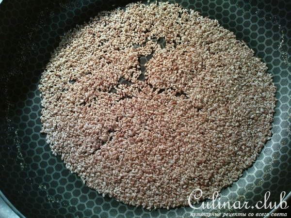 стручковая фасоль с кунжутом и чесноком