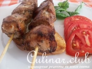 Курица на шпажке