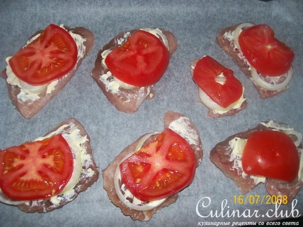 свинина,запечённая с ананасом