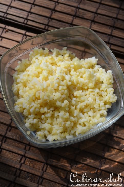 Луковые чашечки с пшеничной крупой