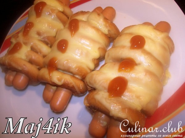 Утренние Гусенечки (или новый вариант сосиски в тесте)