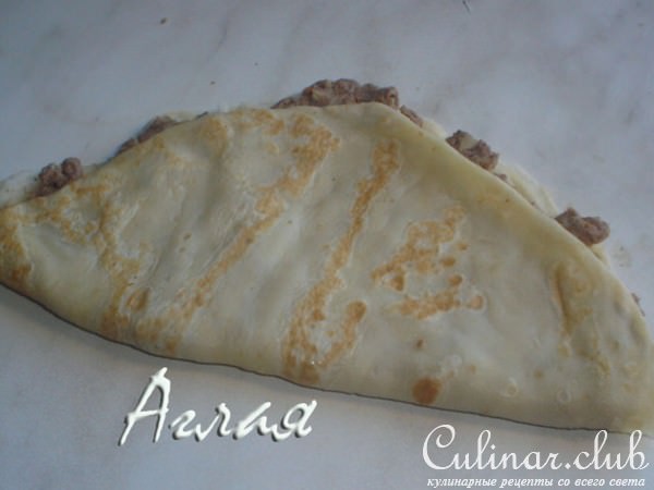 Блинчики с куриными потрошками