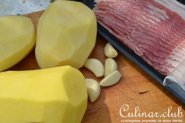 Запеченный картофель с беконом