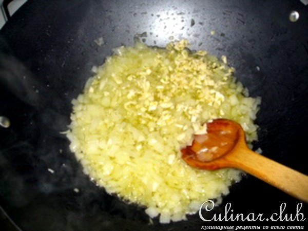 Грибы с луком
