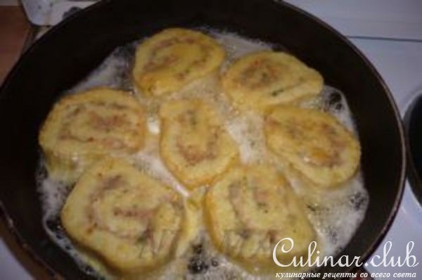 Рыбно-вафельный рулет