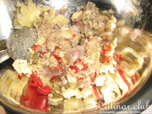 Фаршированные крылья кур (вариант)