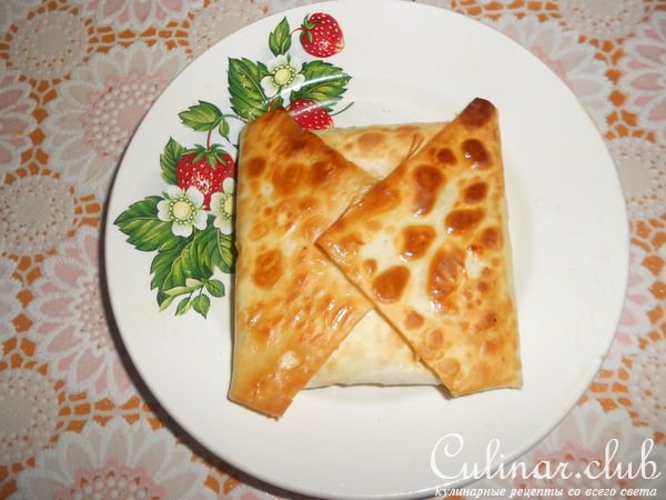 Творожные конвертики с зеленью