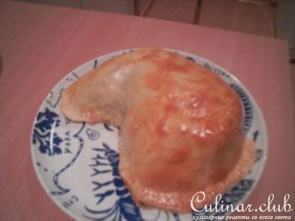 Фаршированый язык в тесте (вариант)
