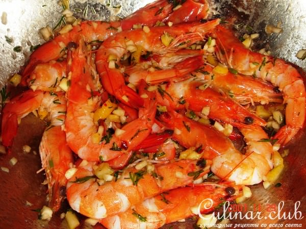 шашлычок из креветок