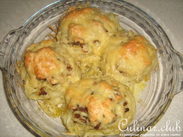 Фаршированные макаронные гнезда (вариант)