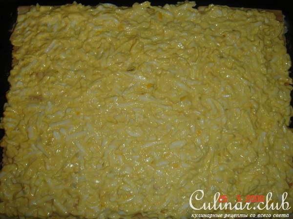 "Наполеон"закусочный с рыбной начинкой