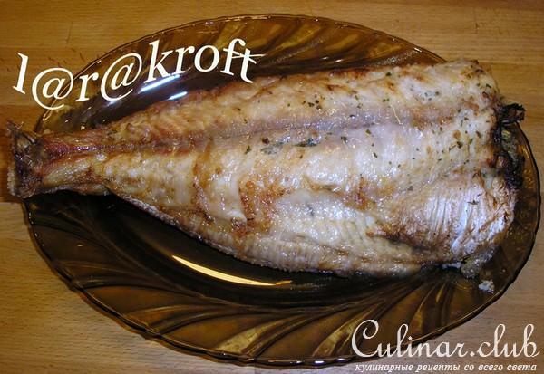 Морской язык на решетке гриля