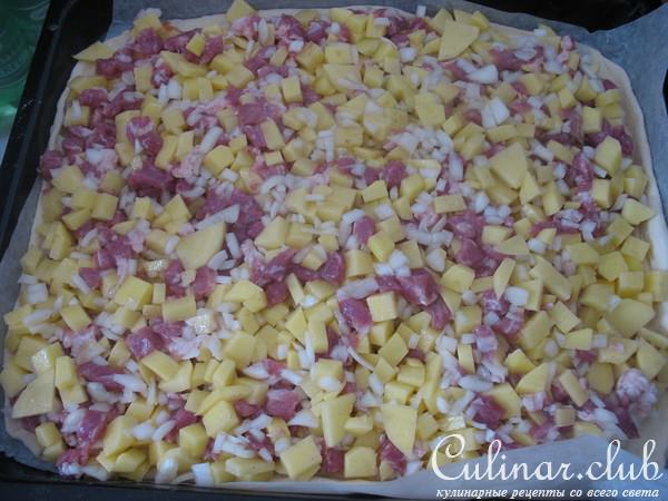 Пирог с мясом и картошкой (вариант)