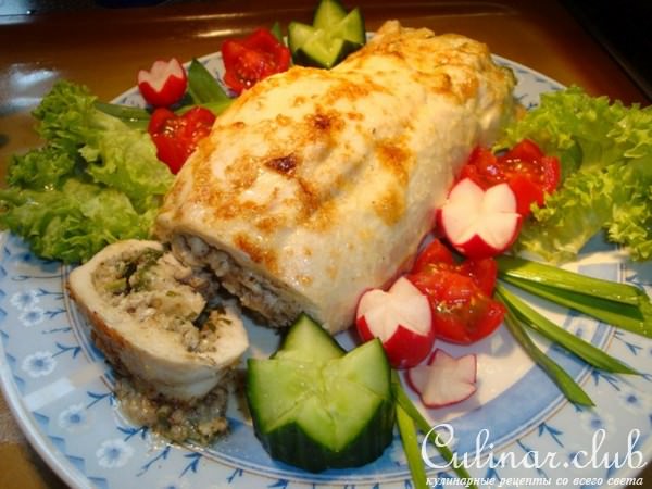 Фаршированная куриная грудка
