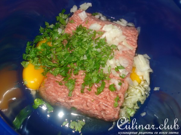 Баклажаные кольца с фаршем