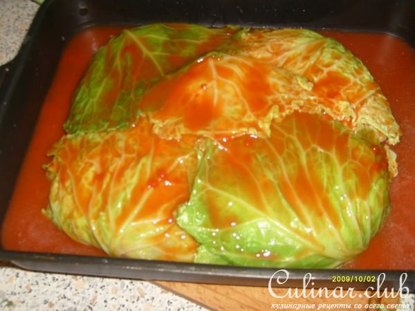 "Лазанья" из савойской капусты.