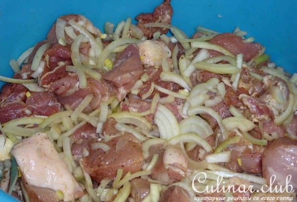 Шашлык из свинины на кефире
