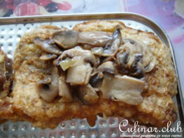 Битки с грибами и сыром