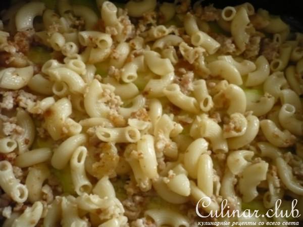 «Лазанья» по-флотски с кабачком